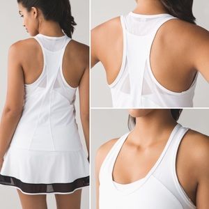 NWT Lululemon Ace Tank Top 6 White Tennis 🎾
